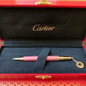 Authentic Cartier mini Ballpoint With heart charm